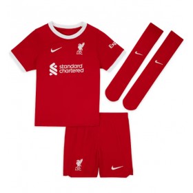 Otroški Nogometni dresi Liverpool Darwin Nunez #9 Domači 2023-24 Kratek Rokav (+ Kratke hlače)